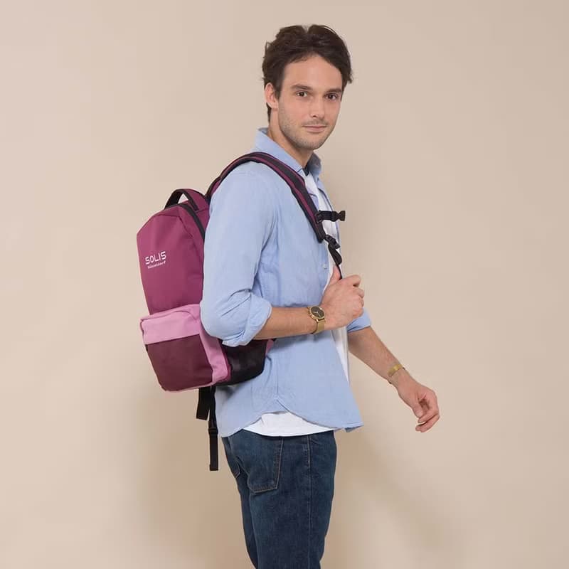 Solis Ones系列13吋電腦後背包-蘇芳紫-可套行李箱拉桿
