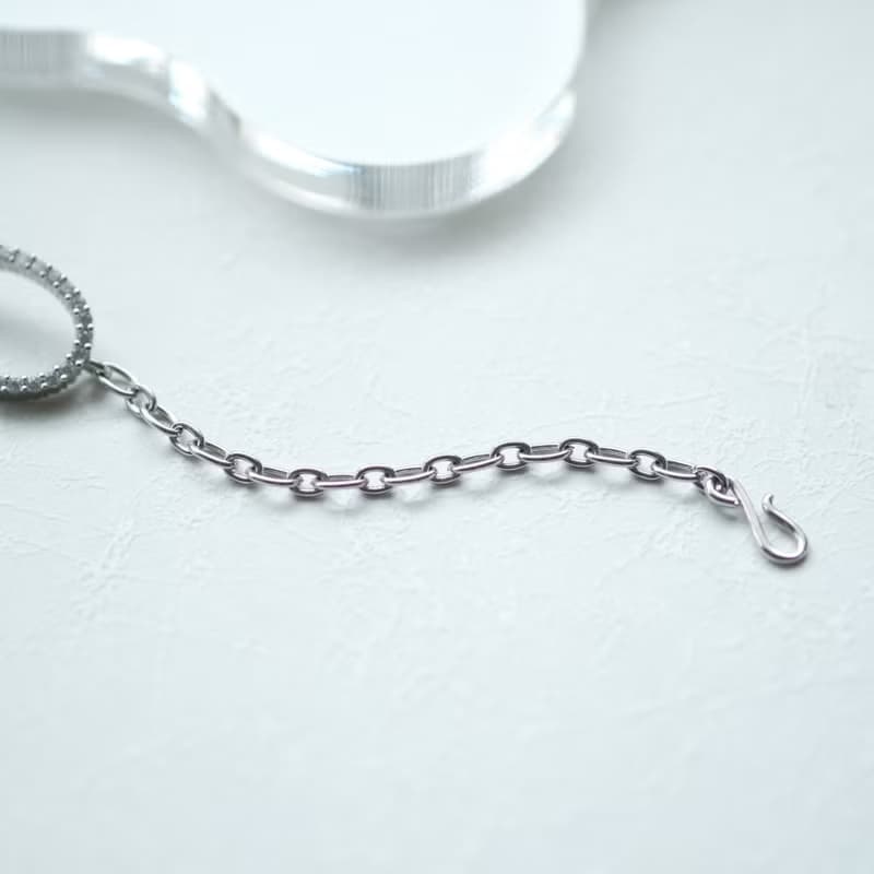 ストーン オーバル ブレスレット シルバー925