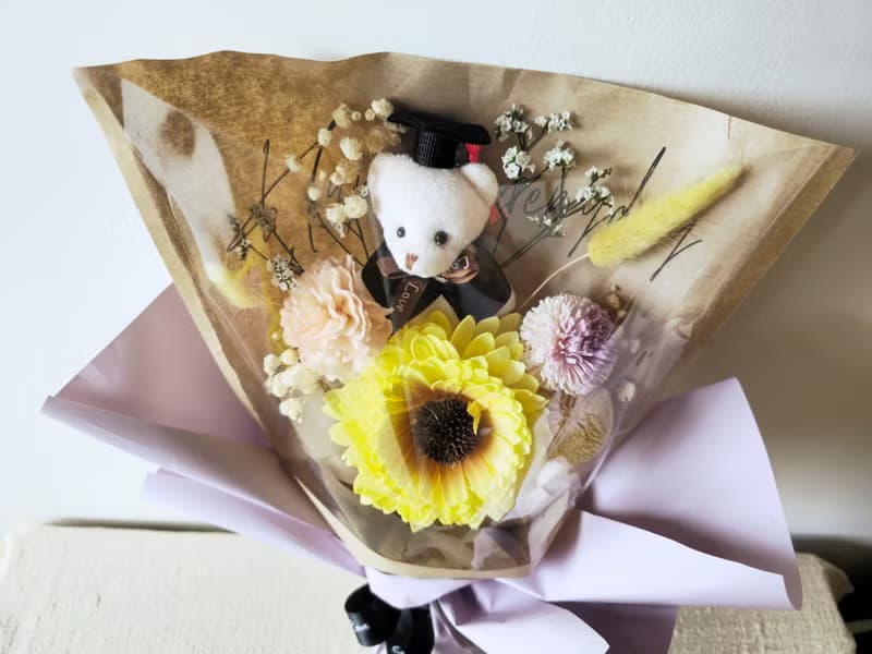 畢業小熊花束