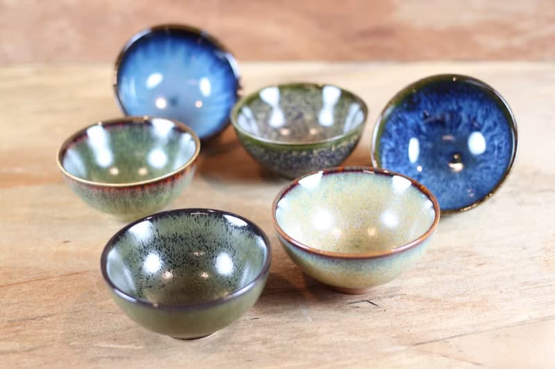 【母親節禮物】彩虹六色 天目圓滿茶杯組 鶯歌名家葉敏祥作品