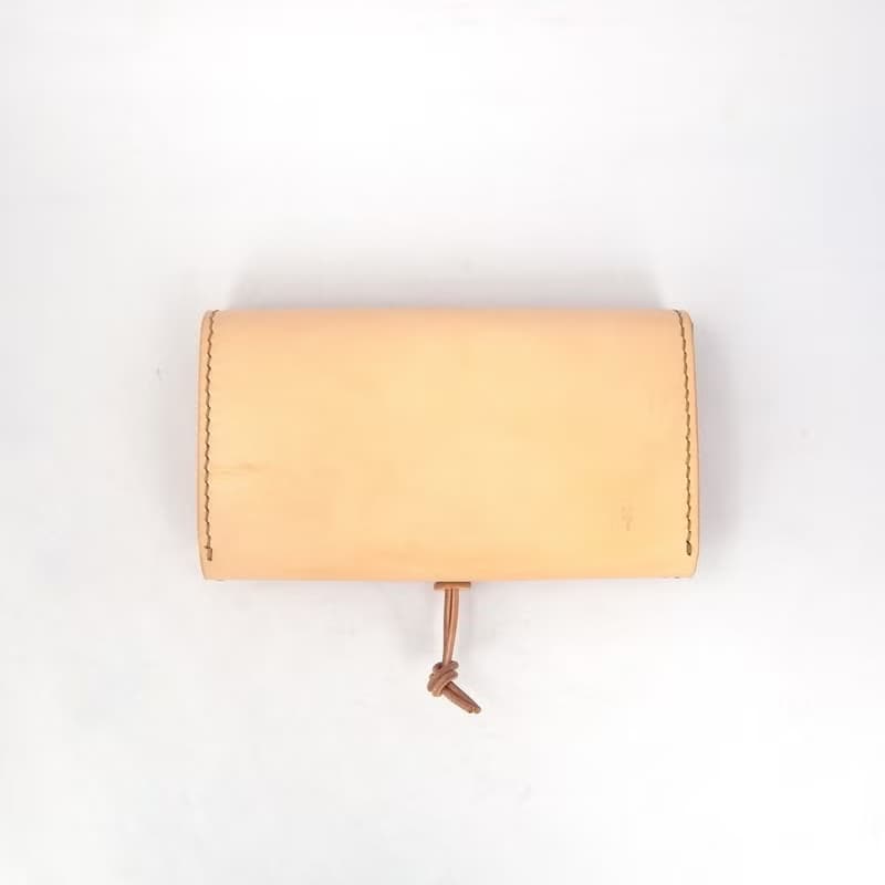 長財布【void/ぼいど】ヌメ革 大容量 お財布ショルダー 手縫い 手作り