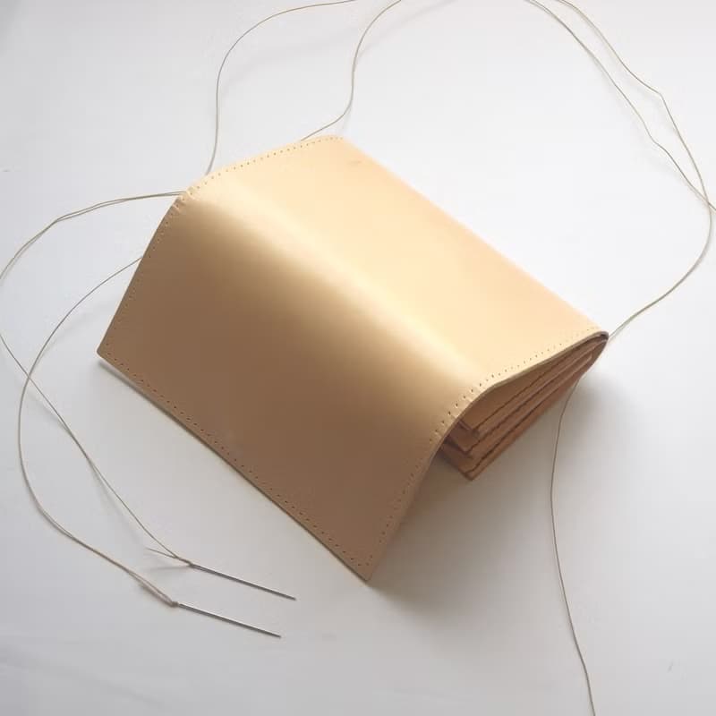 長財布【void/ぼいど】ヌメ革 大容量 お財布ショルダー 手縫い 手作り