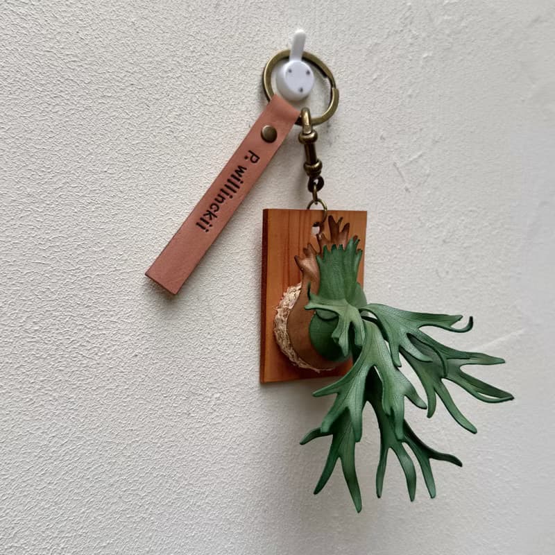 爪哇鹿角蕨_皮革吊飾 / 送禮