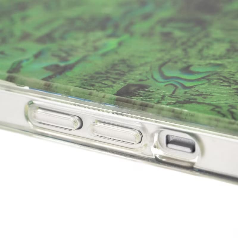 叢林 綠色 天然真貝 iPhone 手機殼 匠人手工做 高品質 設計師