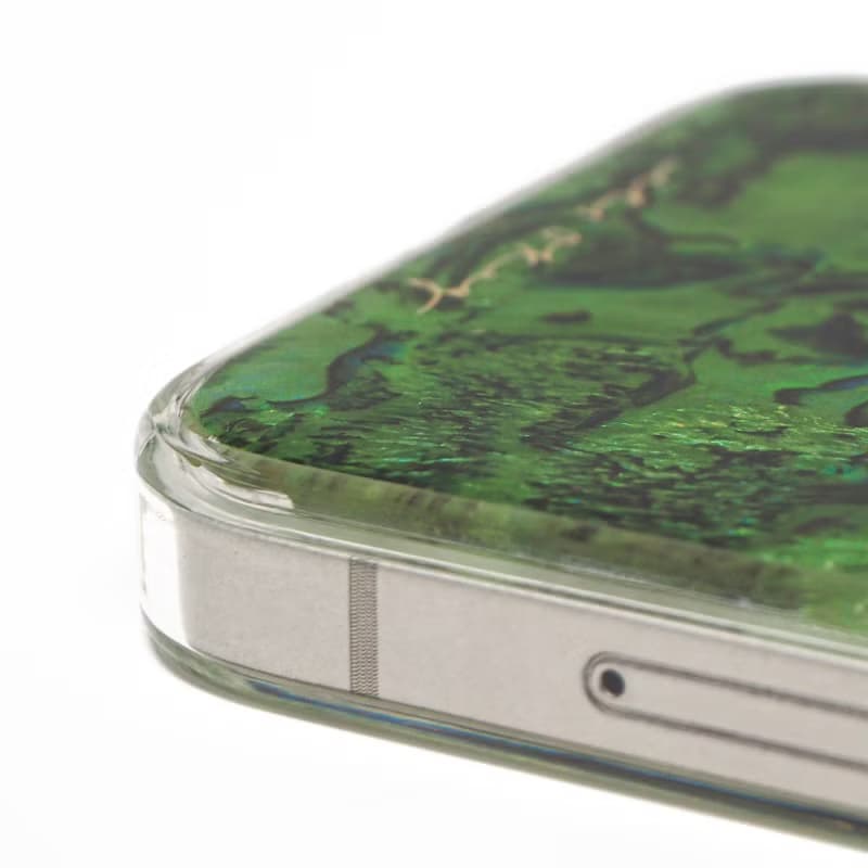 叢林 綠色 天然真貝 iPhone 手機殼 匠人手工做 高品質 設計師