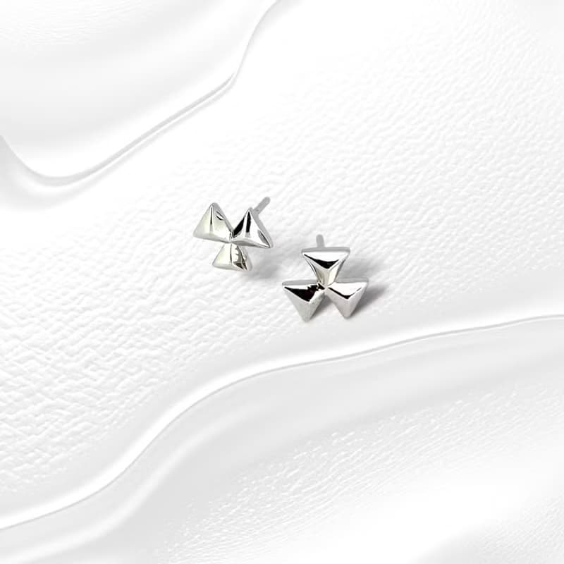 925純銀 | 幾何角面_耳環