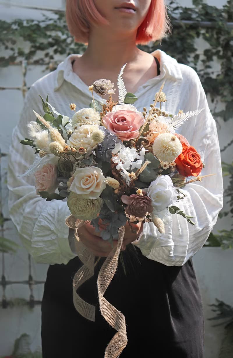 - 永生玫瑰 -  新娘捧花 求婚花束