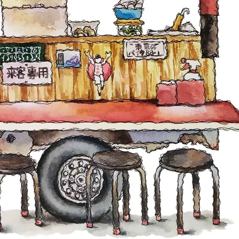 台灣市場-關東煮-市集餐車-數位微噴懷舊海報
