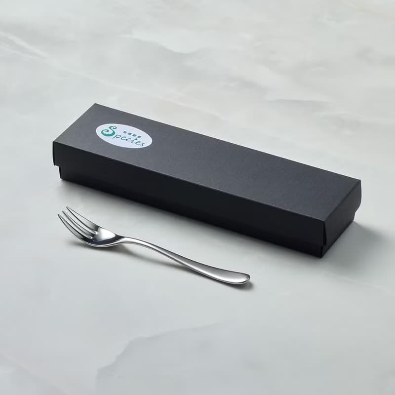 日本山崎金屬 - AQUATIQUE系列 - 霧面不鏽鋼點心叉  (137 mm)