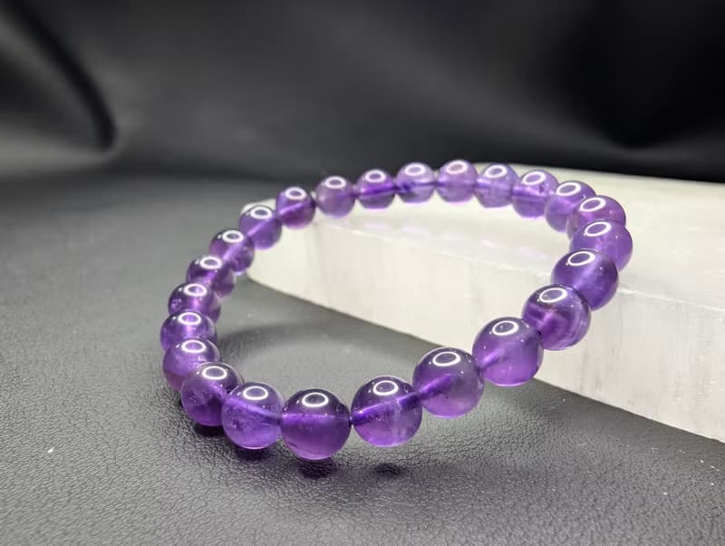 紫水晶 Amethyst 7.5mm 手串 手鍊 天然水晶 水晶
