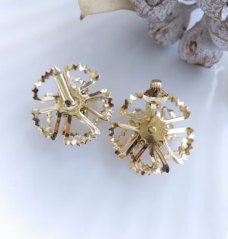 Vintage Jewelry 西洋古董飾品 SARAH COV  ALLUSION  夾式耳環