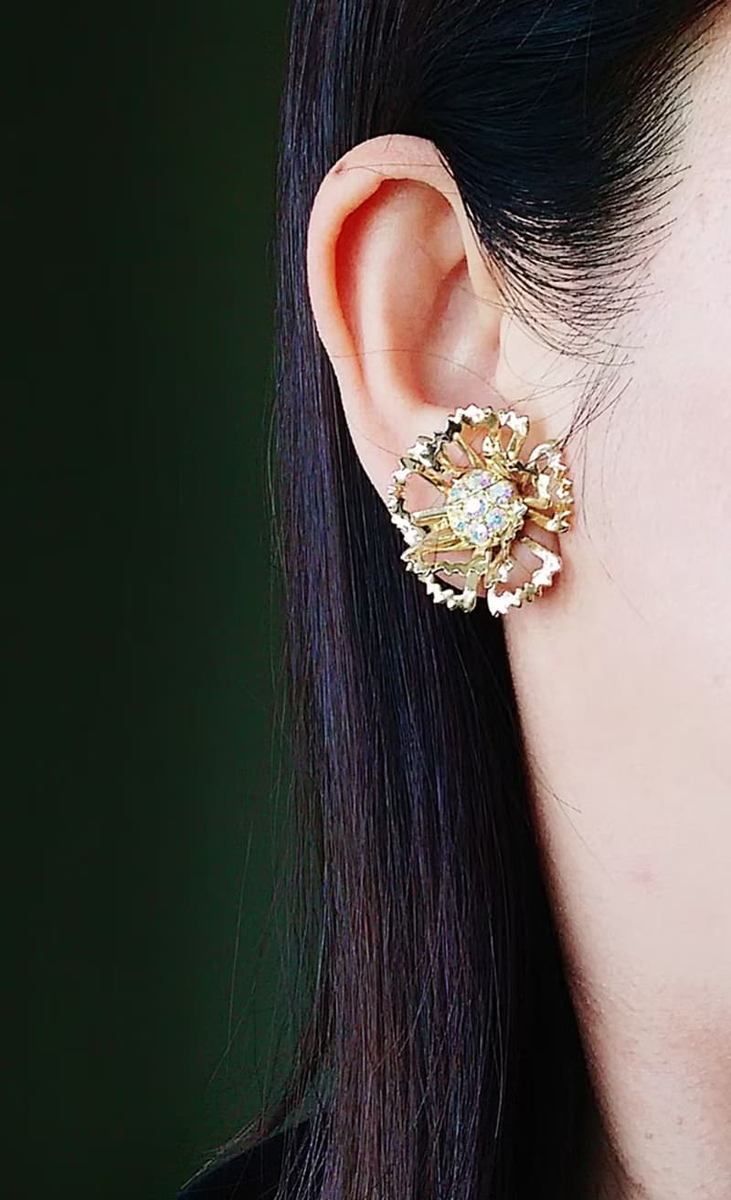 Vintage Jewelry 西洋古董飾品 SARAH COV  ALLUSION  夾式耳環