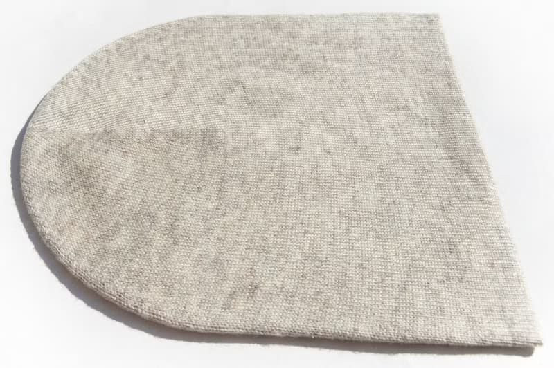 喀什米爾Cashmere針織羊絨帽 手工編織毛線帽 山羊絨編織帽-米灰