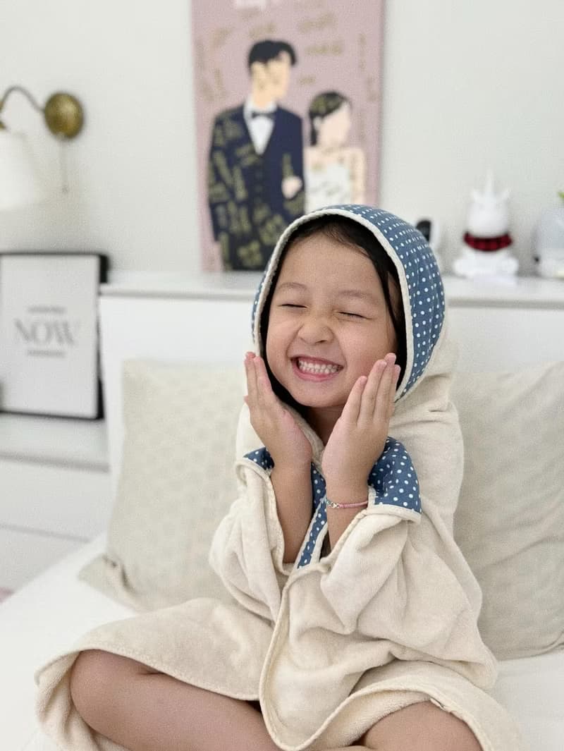 人氣暢銷組-小蘑菇浴巾+跳跳糖四層紗浴包巾【新生禮/彌月禮】