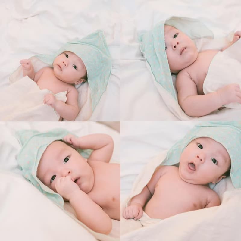 人氣暢銷組-小蘑菇浴巾+跳跳糖四層紗浴包巾【新生禮/彌月禮】