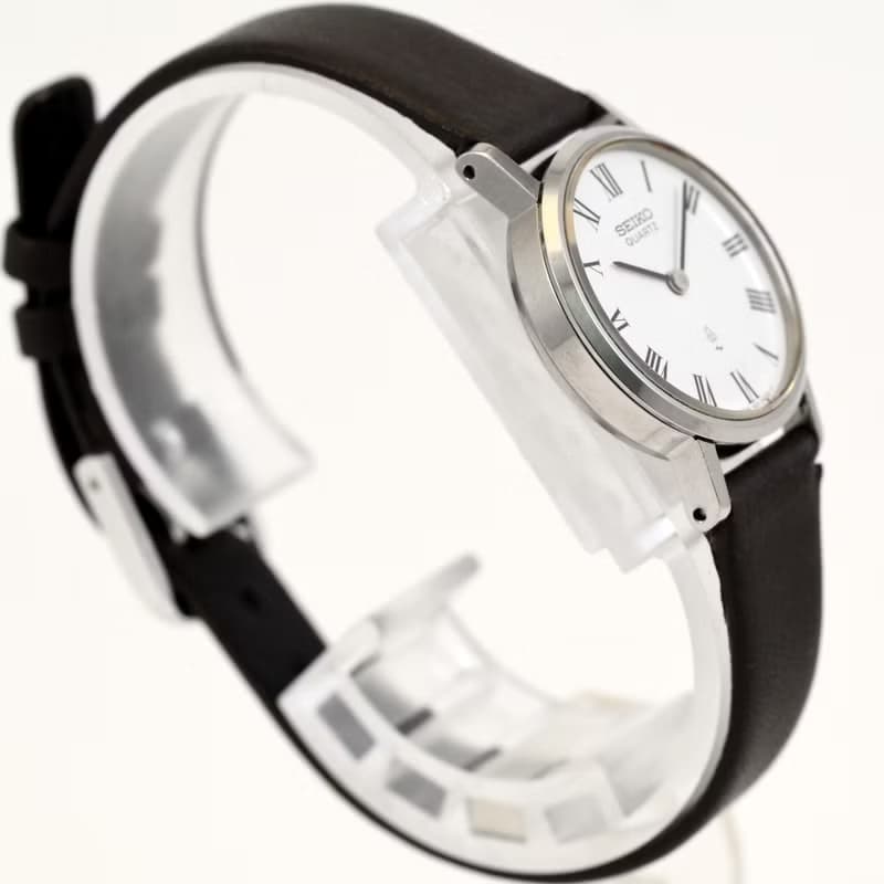 送料無料 SEIKO 女性用腕時計 クォーツ 製造1976年 24mm Round Roman Dial Ref43-0070 手錶 古董錶 復古手錶 日本直送