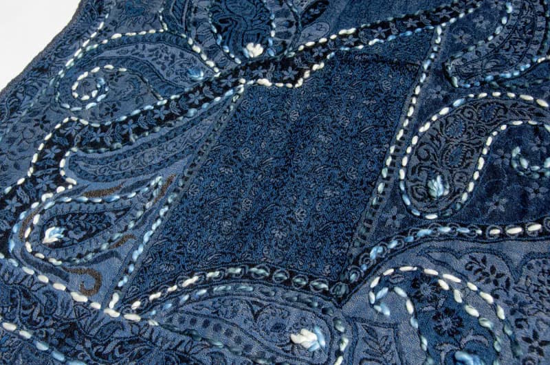 喀什米爾Cashmere/水煮羊毛披肩/針織圍巾/刺繡圍巾/羊絨披巾-花