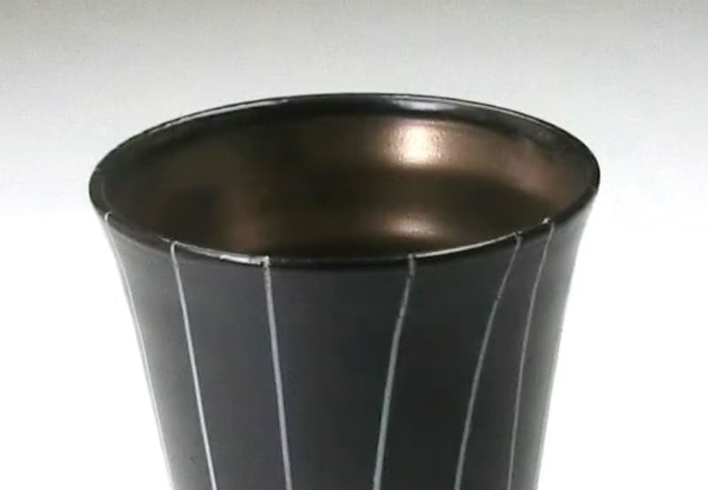 【免運/特惠】金彩十草-長型杯(黑色)