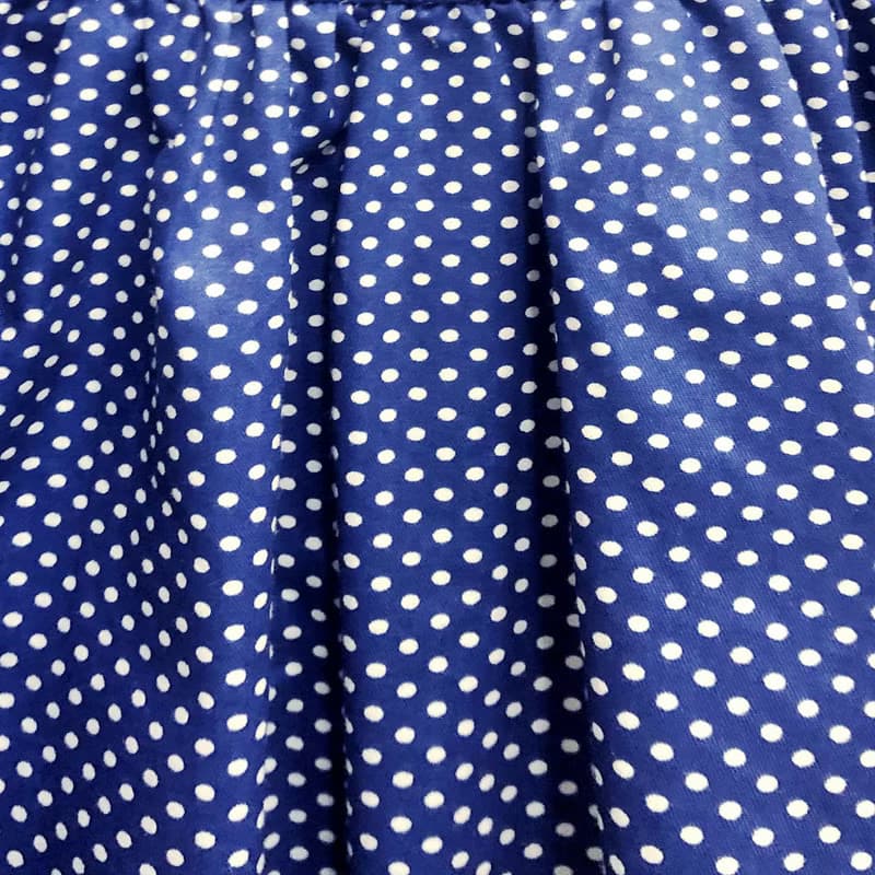 荷葉領無袖洋裝 衣裙 女童裝 海軍藍點點 Polka Dots Navy