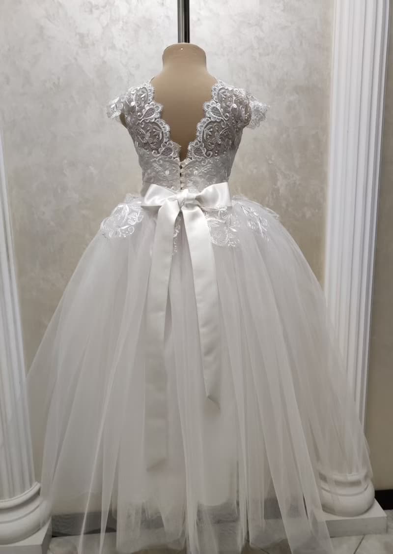tulle flower girl dress for wedding, birthday, concerts.