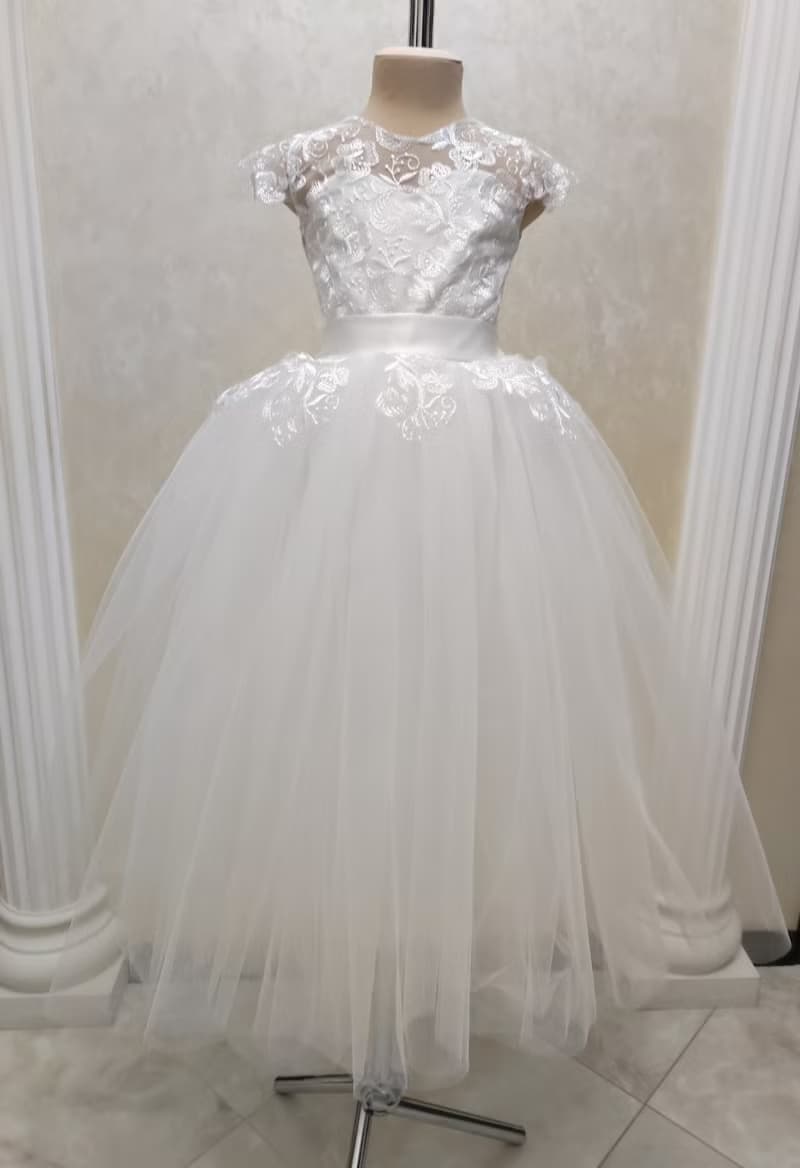 tulle flower girl dress for wedding, birthday, concerts.