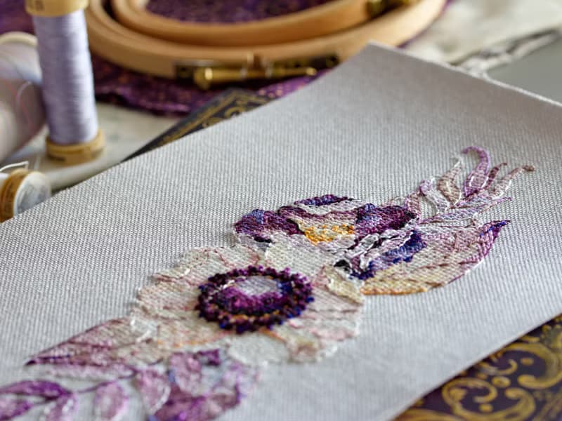 【數位】Watercolor Purple Bouquet II PDF cross stitch pattern