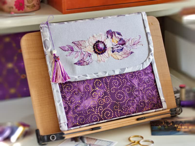 【數位】Watercolor Purple Bouquet II PDF cross stitch pattern