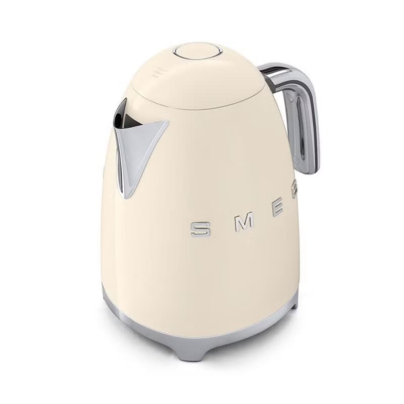 【SMEG】義大利大容量1.7L電熱水壺-奶油色