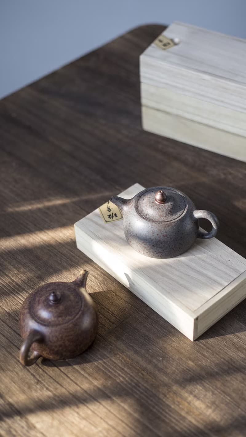 送禮紫砂壺茶壺扁笠 特高温 150cc 原矿紫泥特高温窑变 老味十足