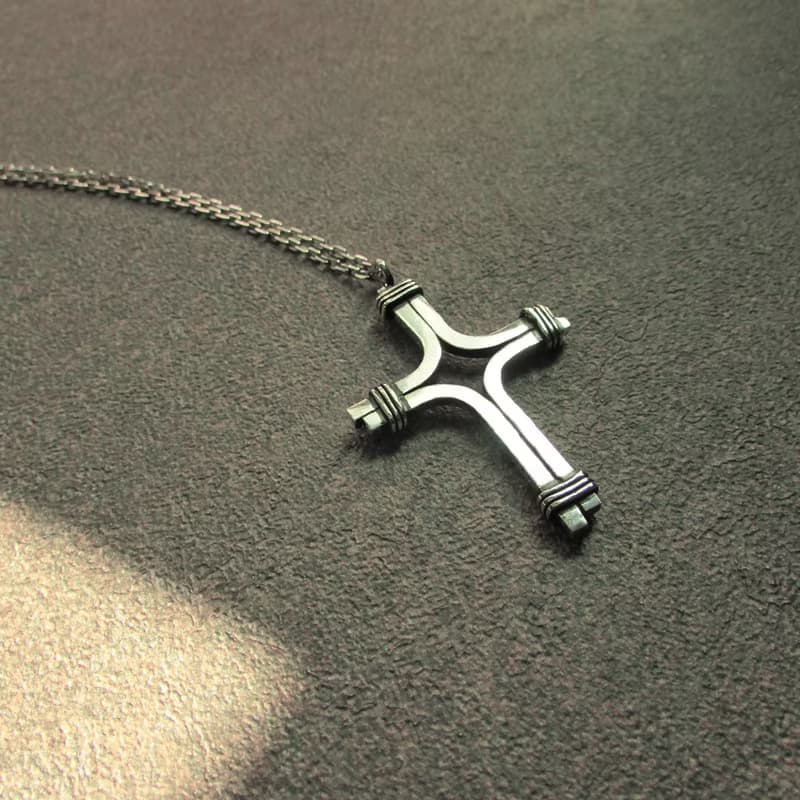 cross d necklace_十字架d項鍊 | 925純銀 限量 設計師手作