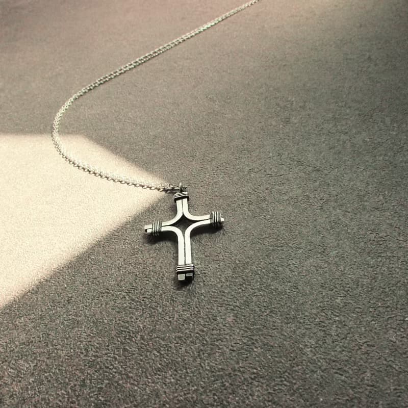 cross d necklace_十字架d項鍊 | 925純銀 限量 設計師手作