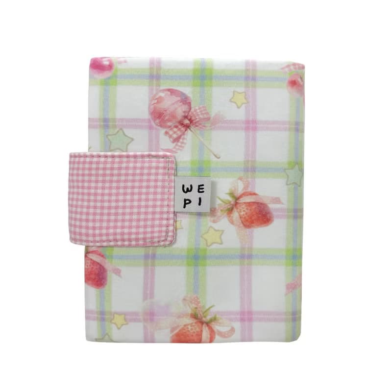 Pink star diary cover (A6 size) / book cover bookbinder 2024 New Year's present