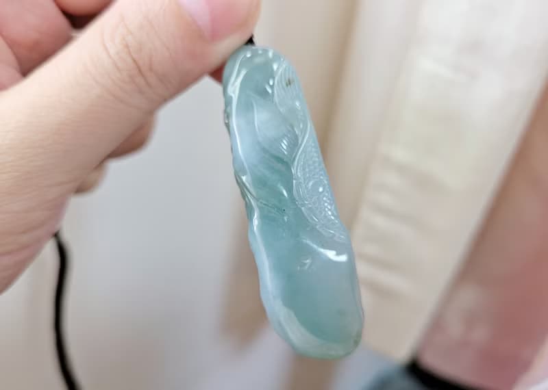 【親翠】天然翡翠 冰睛底霸氣小龍牌項鍊 也適合女生配戴 生肖龍