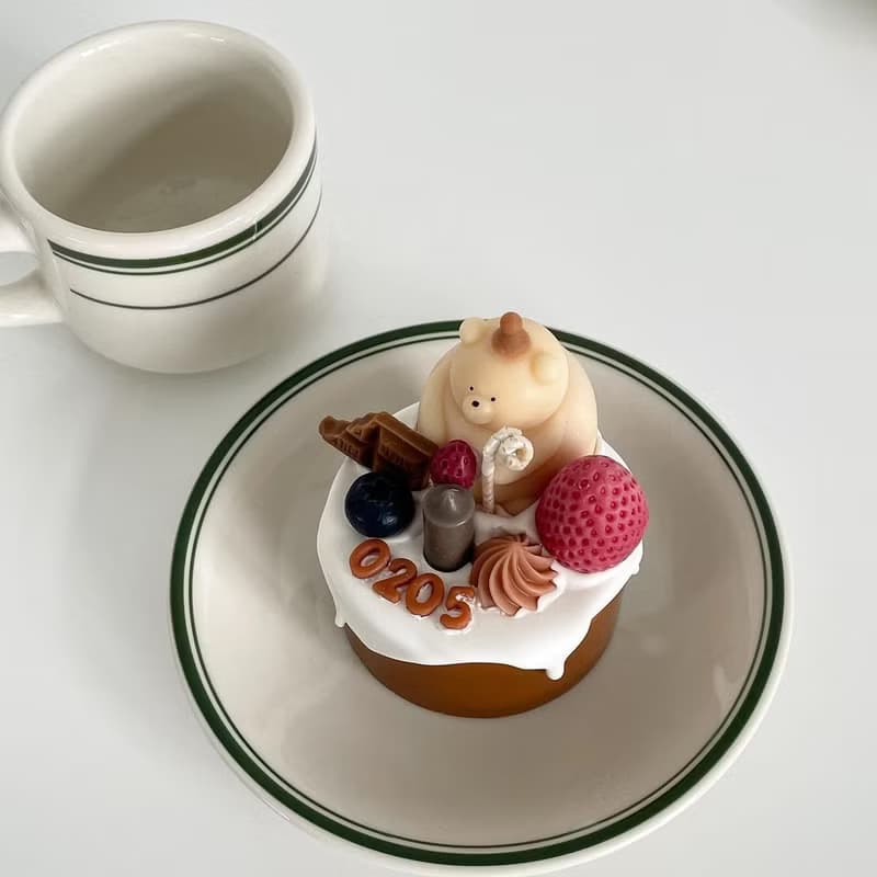 Happy Birthday! 生日派對奶油蛋糕 天然大豆蠟 可久放