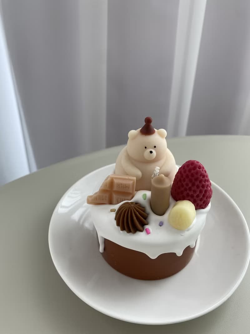 Happy Birthday! 生日派對奶油蛋糕 天然大豆蠟 可久放