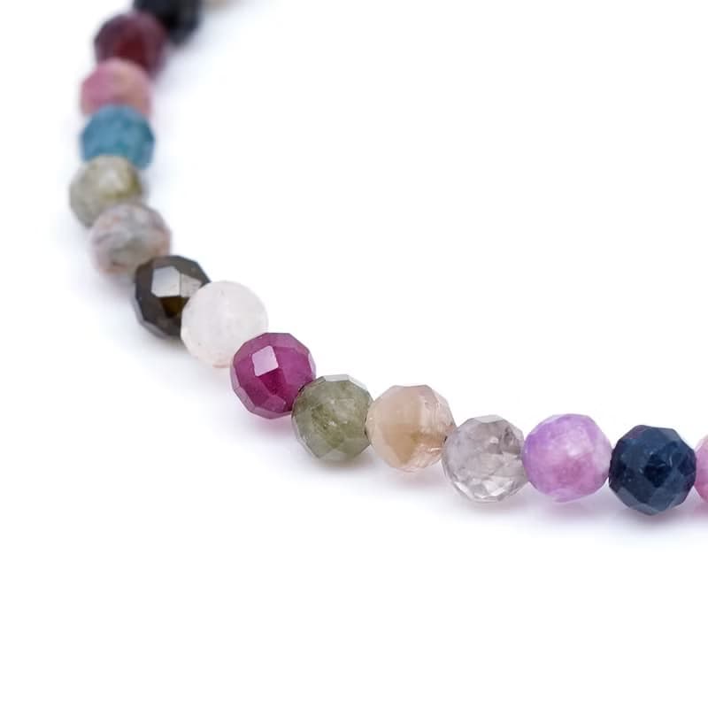 【正佳珠寶】【 簡約極細系列 】彩碧璽 3mm 彩碧璽手鍊