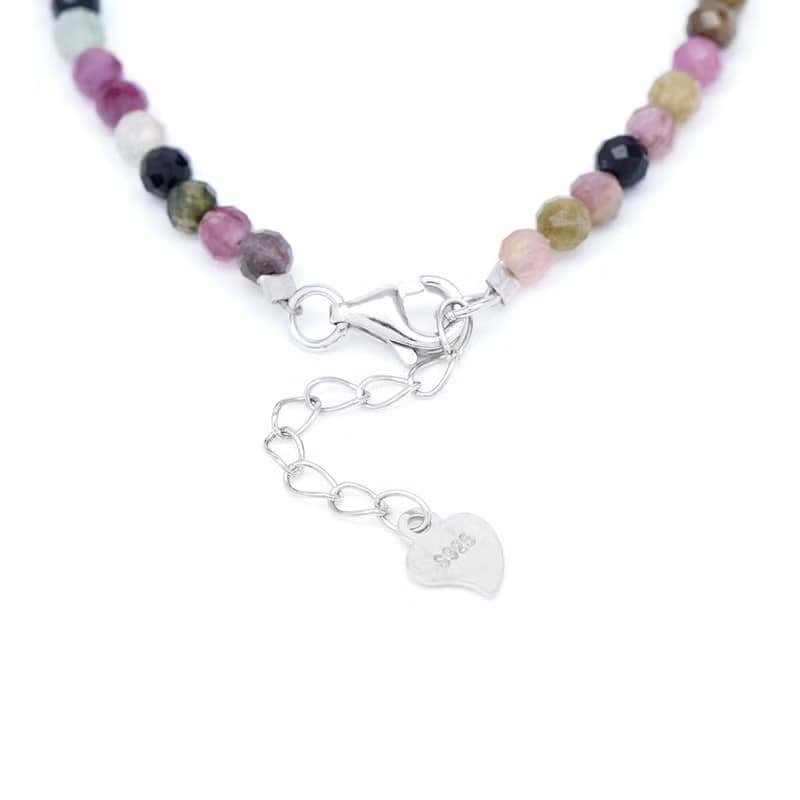 【正佳珠寶】【 簡約極細系列 】彩碧璽 3mm 彩碧璽手鍊