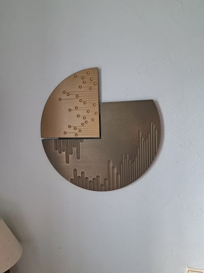 Abstract Metal Wall Sculpture, Geometric art, Geometric Wall Art, Liquid metal