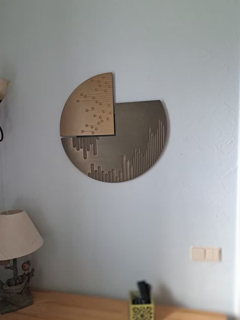 Abstract Metal Wall Sculpture, Geometric art, Geometric Wall Art, Liquid metal