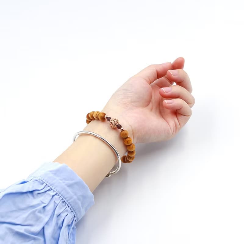 限量台灣檜木手珠18粒8mm 松果玫瑰 重油台檜木佛珠念珠 手鍊串珠