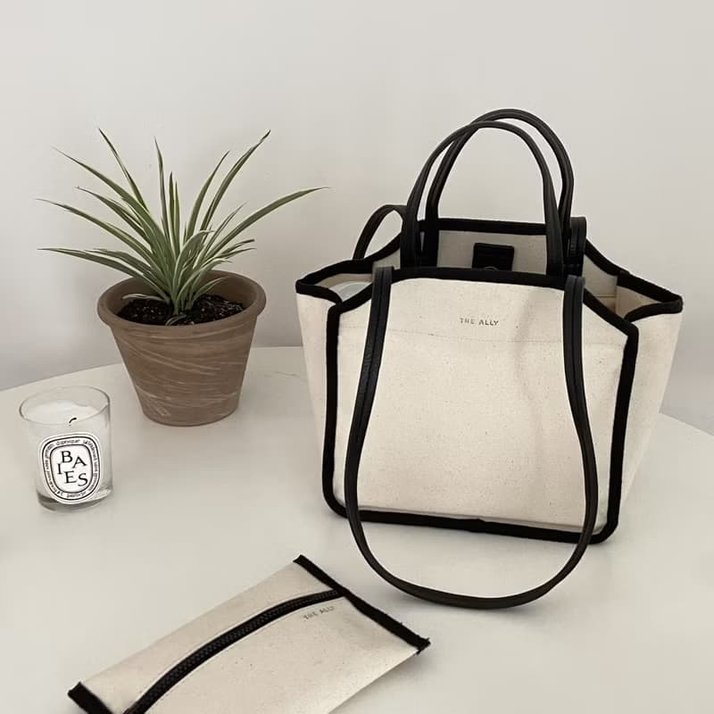 韓國 The Ally | MOND BAG (附小袋)| 中 | 黑色 | 手袋 單肩包