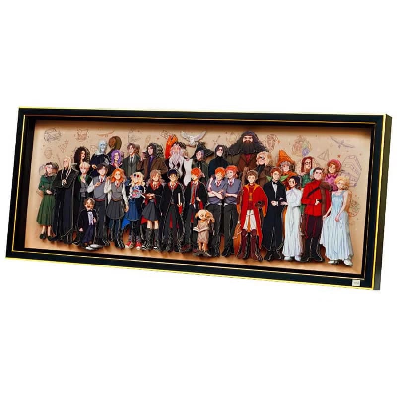 TOi圖益 哈利波特魔法人物合集附相框巨幅3D懸拼圖IP授權收藏逸品