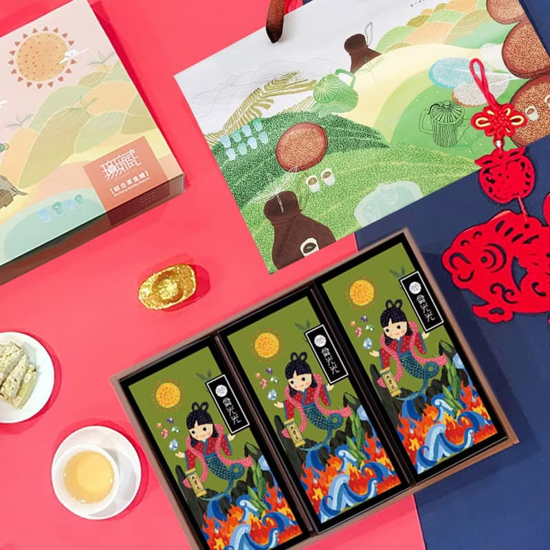 【無藏】公益禮盒-減糖茶點K5 月圓人團圓 烏龍茶煎餅3入禮盒