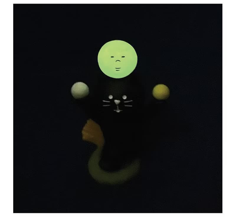 滿月黑貓  螢光款 DECOLE concombre
