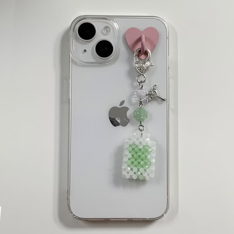 Lucky Love Charm Omamori Beads Keyring