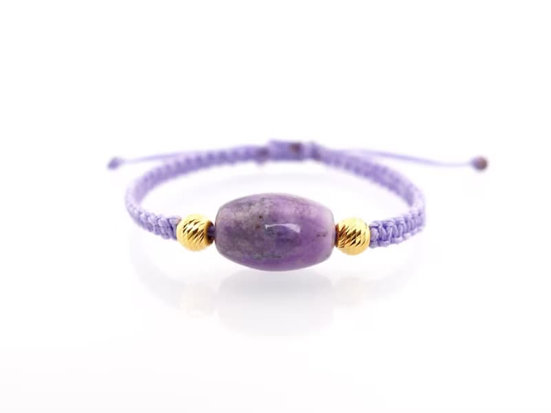 寶麗金珠寶-天然舒俱萊石黃金珠手鍊