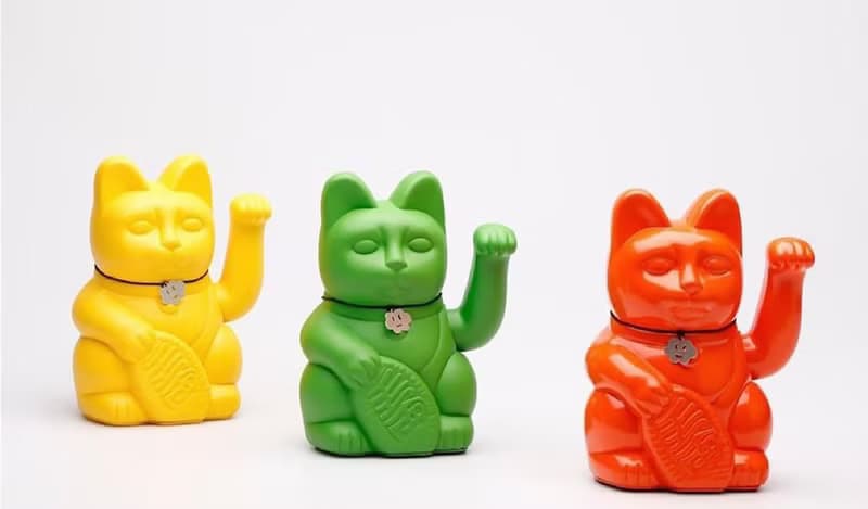 【Diminuto Cielo 招財貓】 Tiny Sky 幸運招財貓 - 淺藍色 18CM