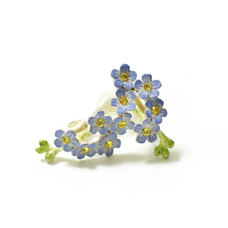 勿忘草イヤリング　Forget me not ClipEarrings　EA122