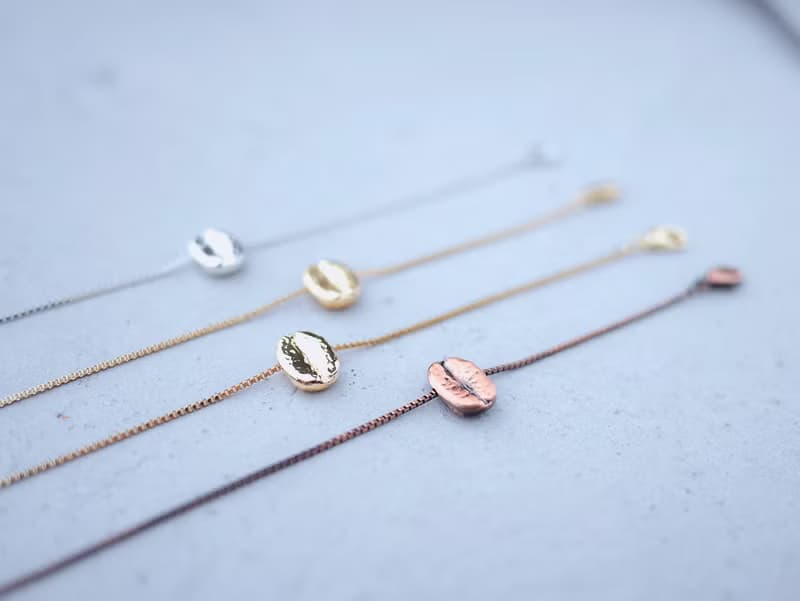 咖啡豆 - 18K金色 *手鍊