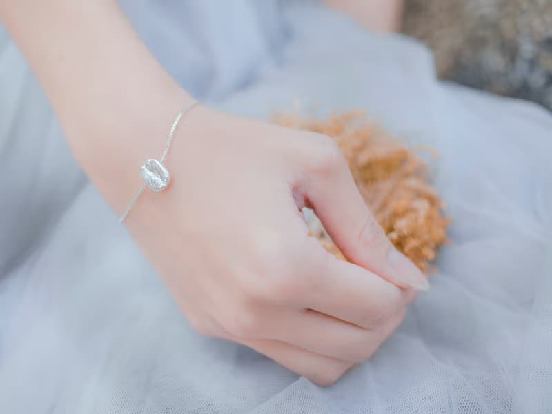 咖啡豆 - 18K金色 *手鍊